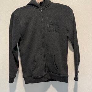 copper denim Cali bear grey size large zip up hoodie